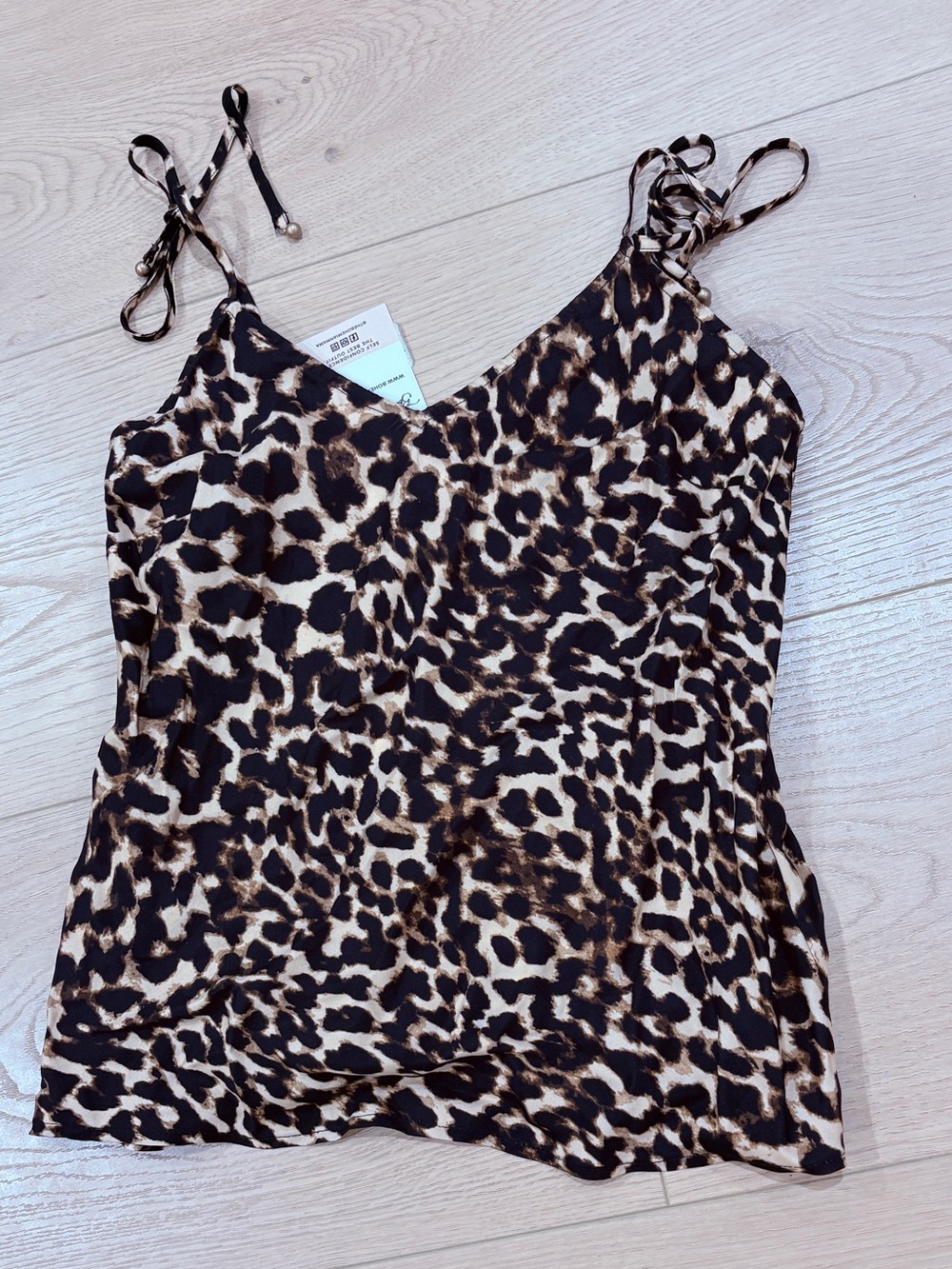 Tigerlily Colco Bias Cami Top Leopard Print Sz 2 NWT Australian Designer Camisol